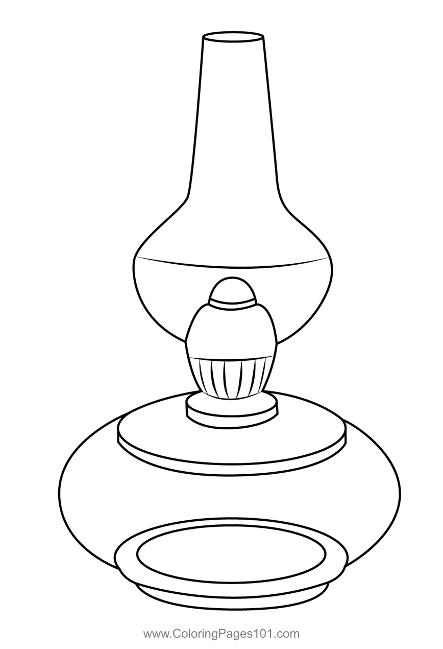 Kerosene for kids free lamps printable coloring
