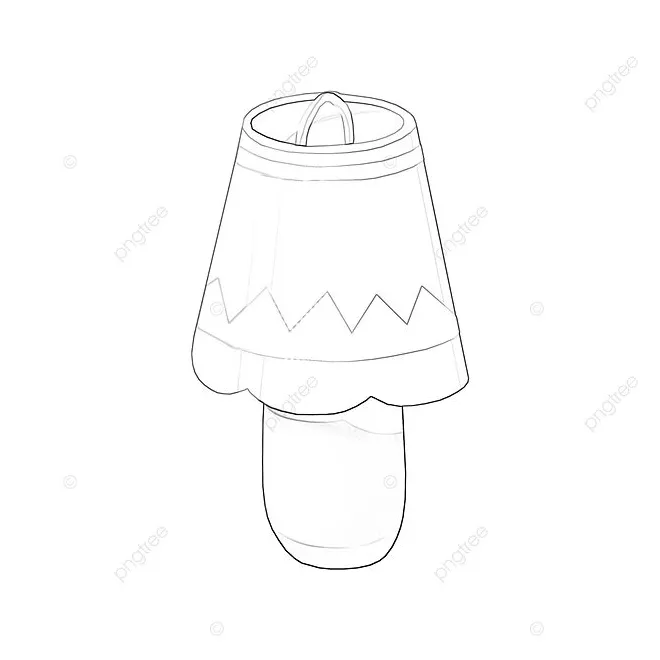 Lamp Coloring Page Background Images, HD Pictures and Wallpaper For