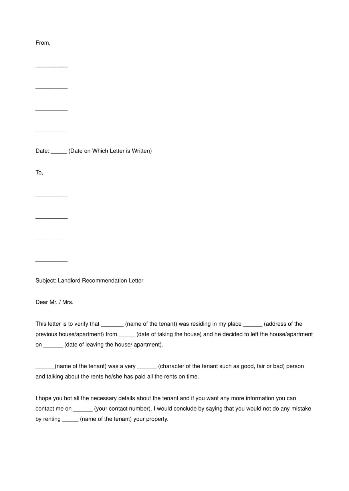 Free printable templates [word, pdf]