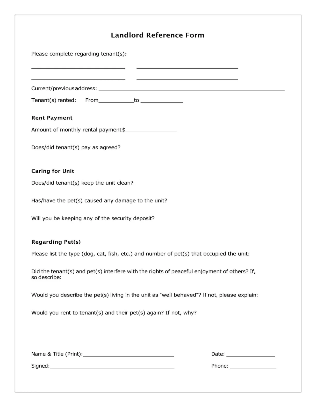 Free printable templates [word, pdf]