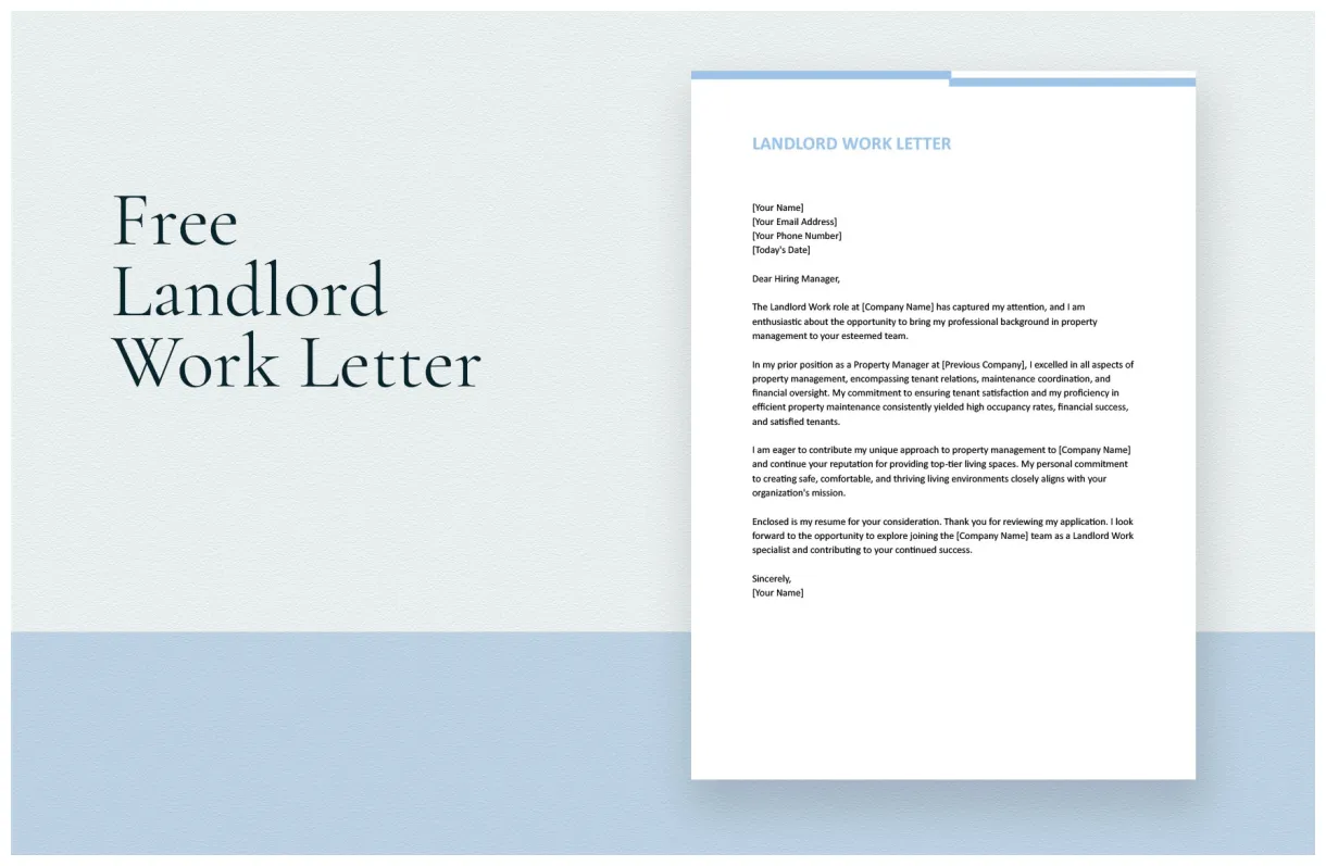 Landlord inspection notice letter in word, google docs download