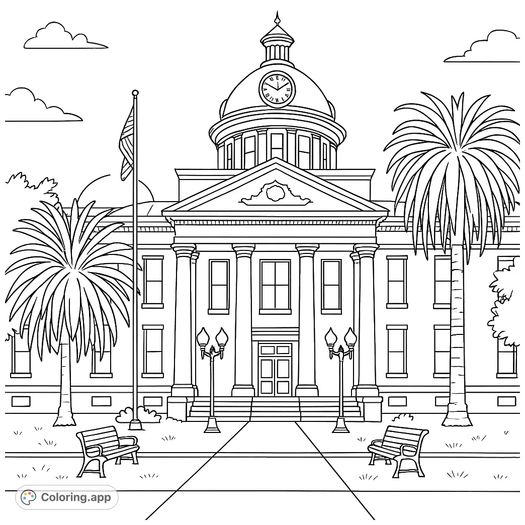 Grand architectural landmark coloring.app