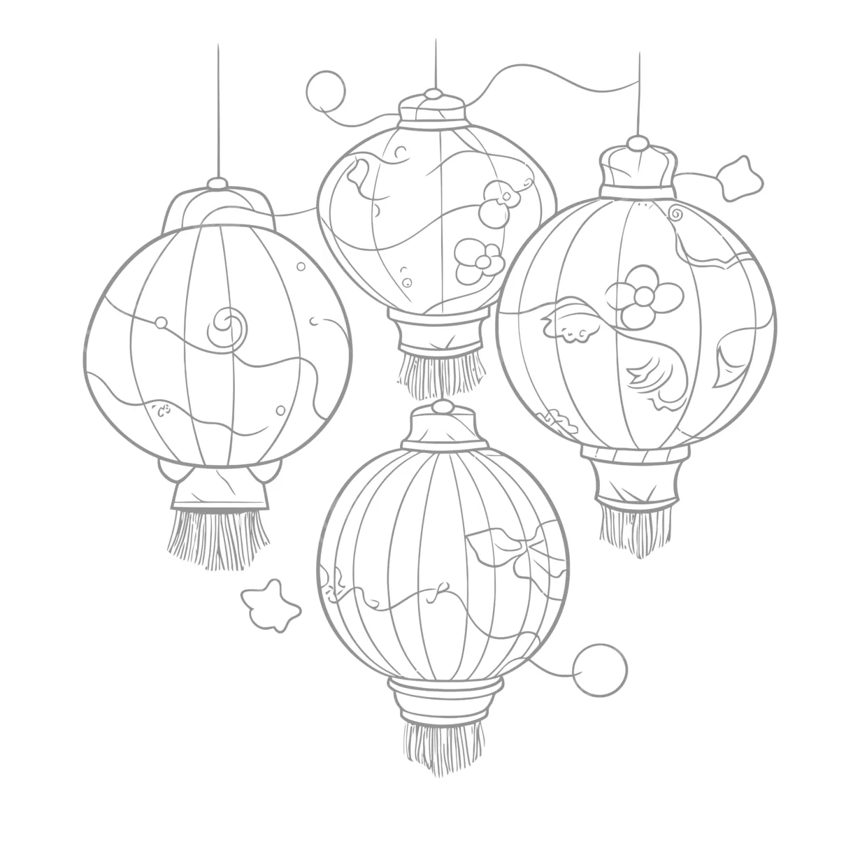 Japanese coloring pages