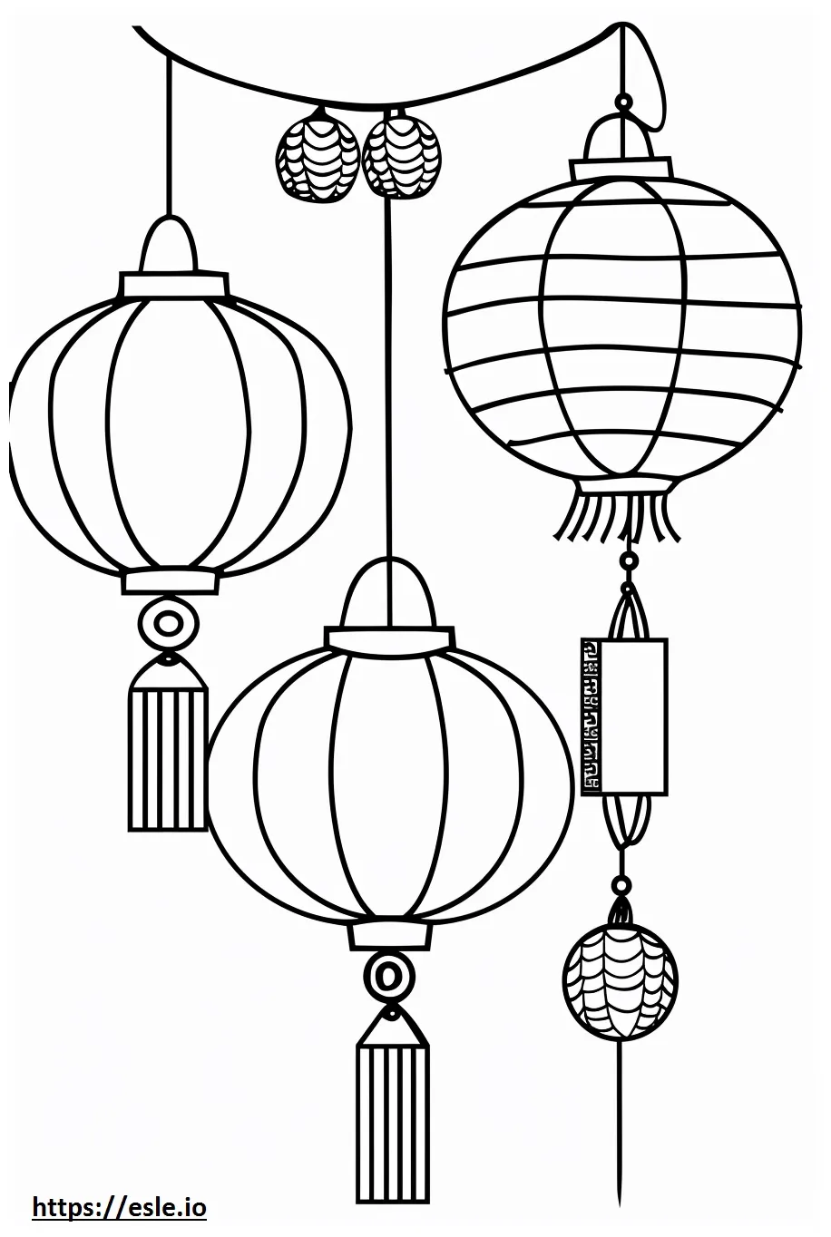 Lantern festival coloring page printable coloring page