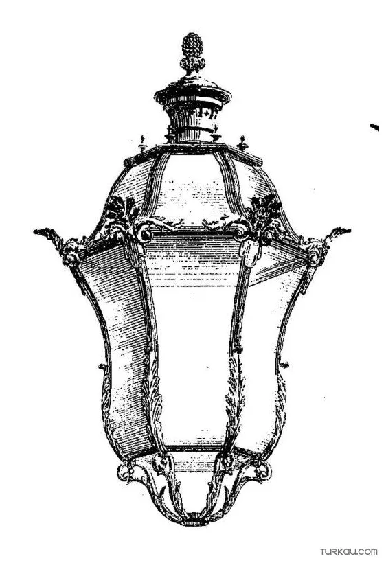 Lantern coloring page » turkau