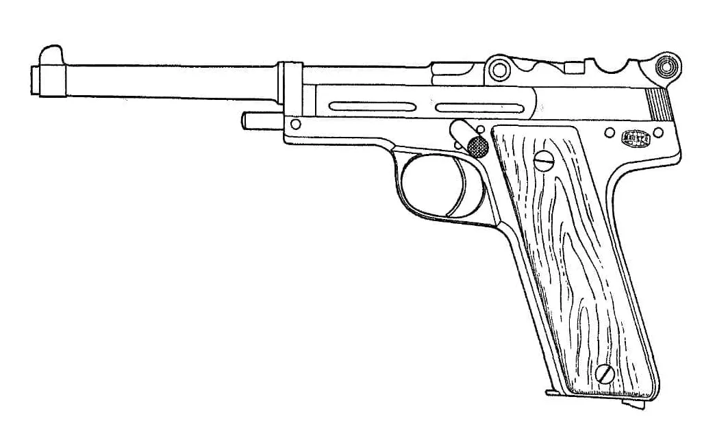 Printable gun coloring page download, print or color online for free