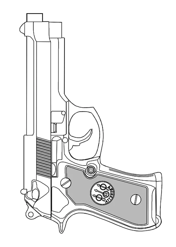 Gun coloring pages & books 100% free and printable! printable coloring page