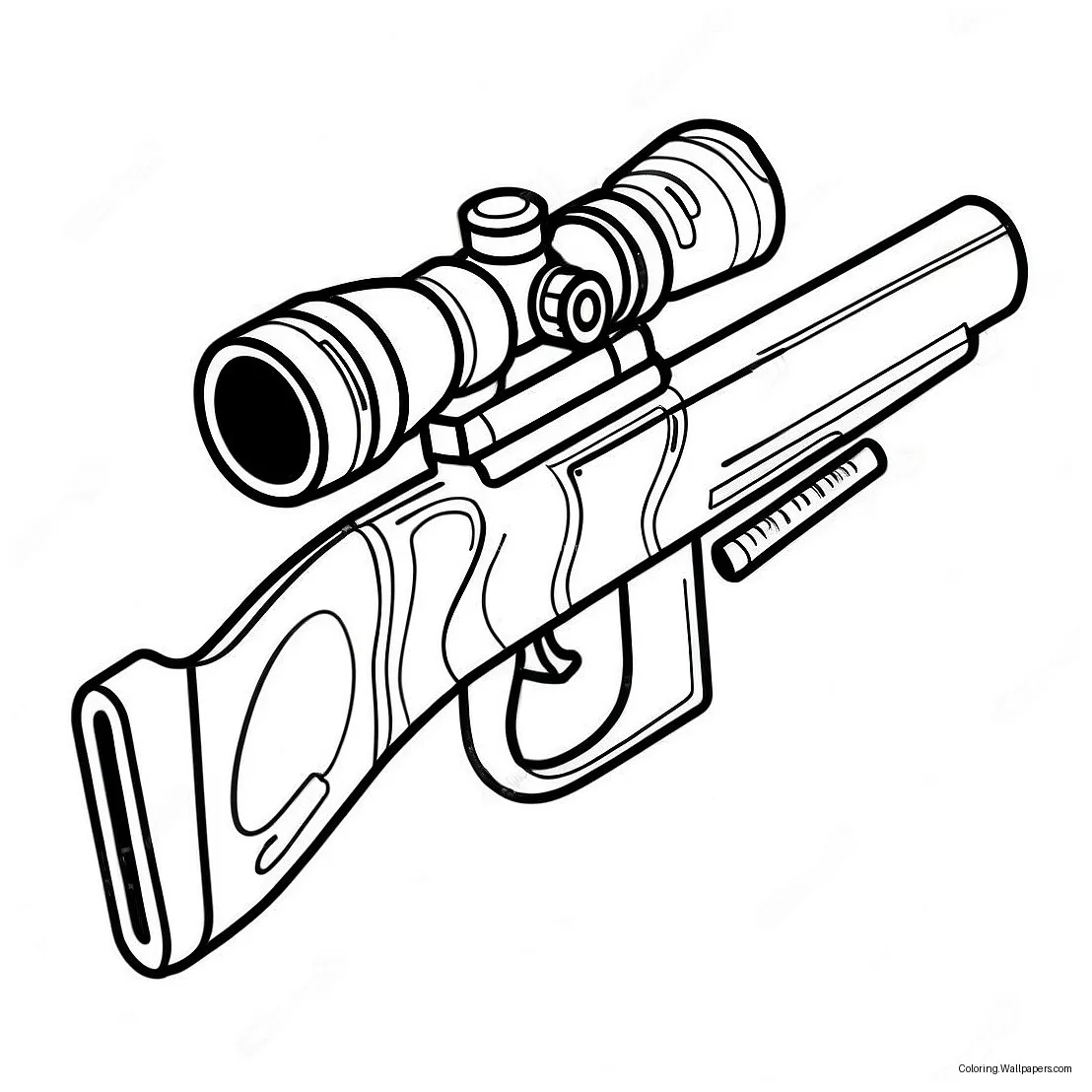 Sniper gun coloring page 29604-23396
