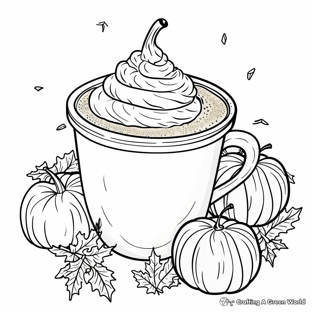 Latte coloring page at april hyde blog