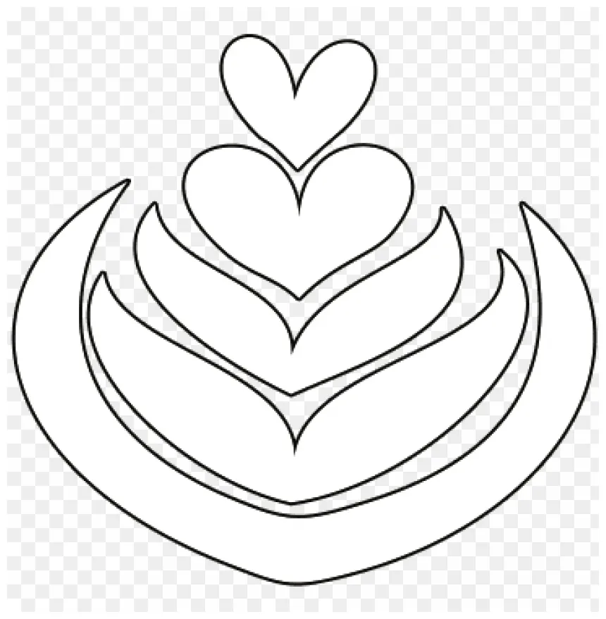 Png latte art png transparent with clear