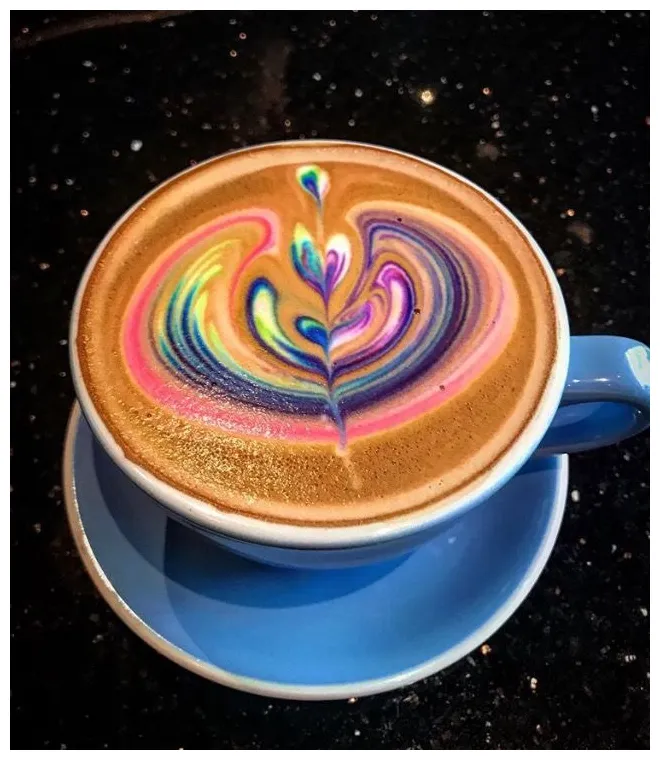 Discover 37 color latte art ideas latte art, food dye, latte and more