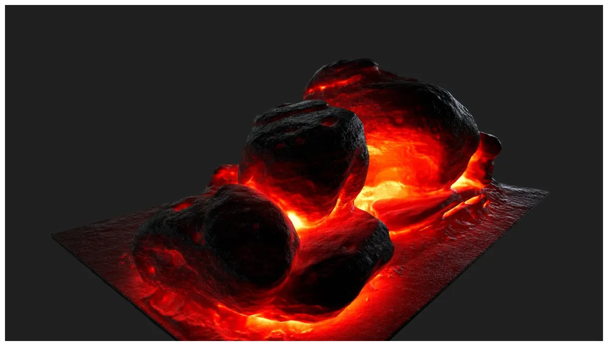 Lava rock 3d model turbosquid 1224116 printable coloring page