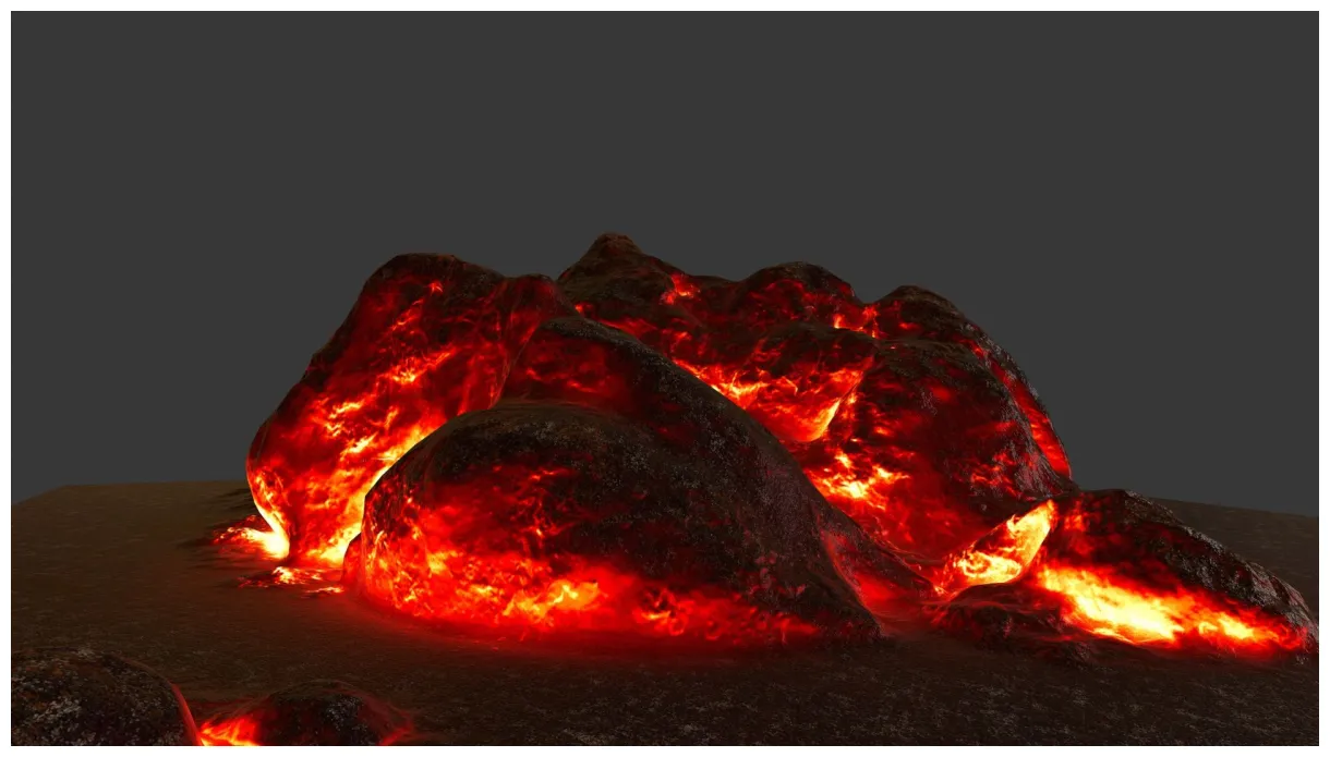 Roca de lava modelo 3d $10 .obj free3d