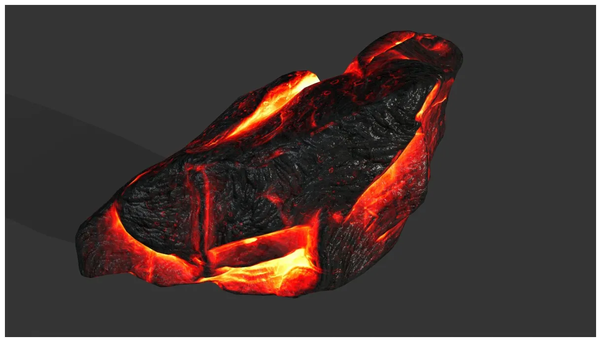 Lava rocks set 3d model $69 .obj free3d