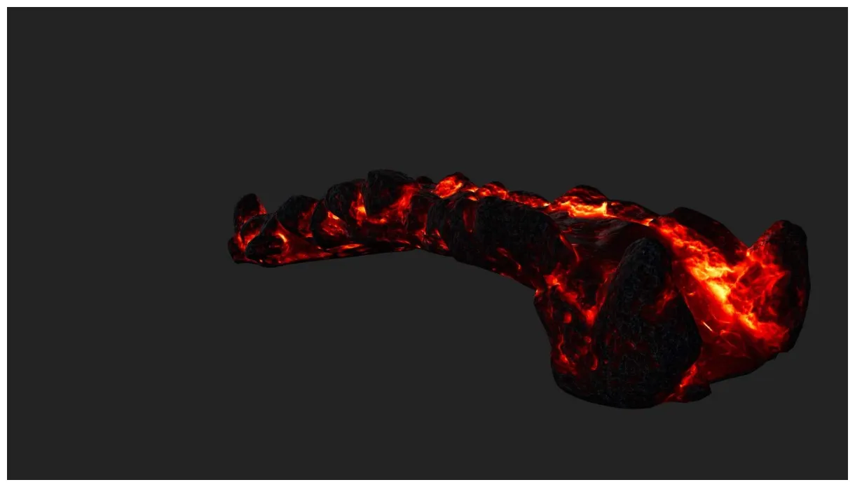 Lava old bridge 3d model by icekazim