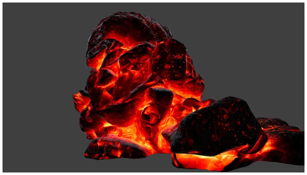 Lava skull cave 3d model by icekazim