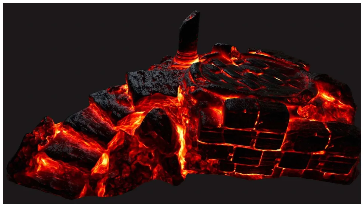 Lava temple 3d model by icekazim