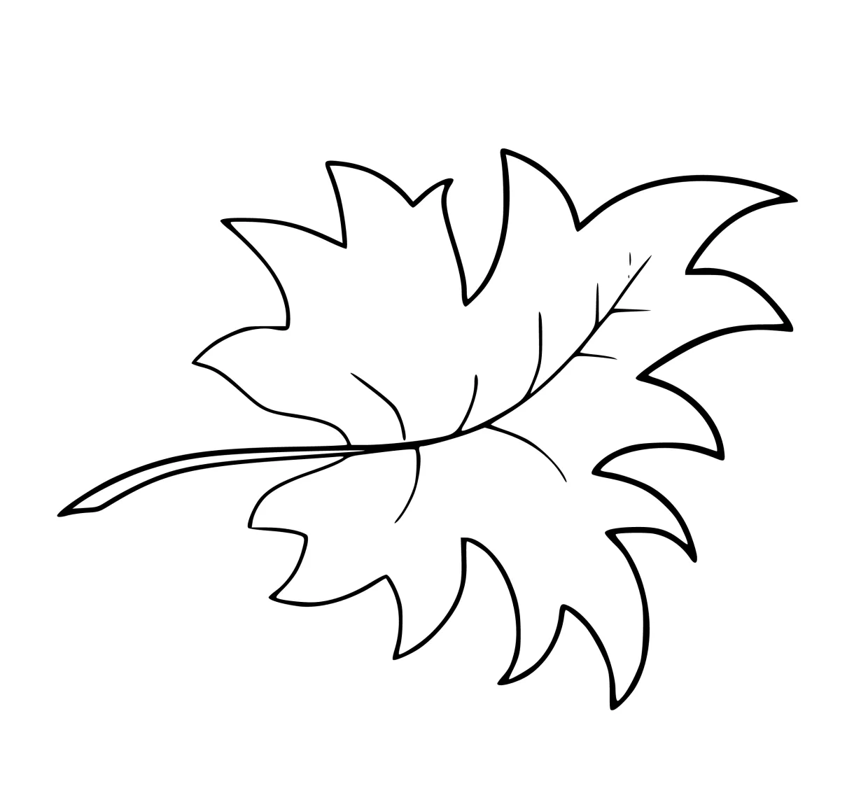 Leaf coloring pages 11 printable sheets, simple to draw, easy for kids