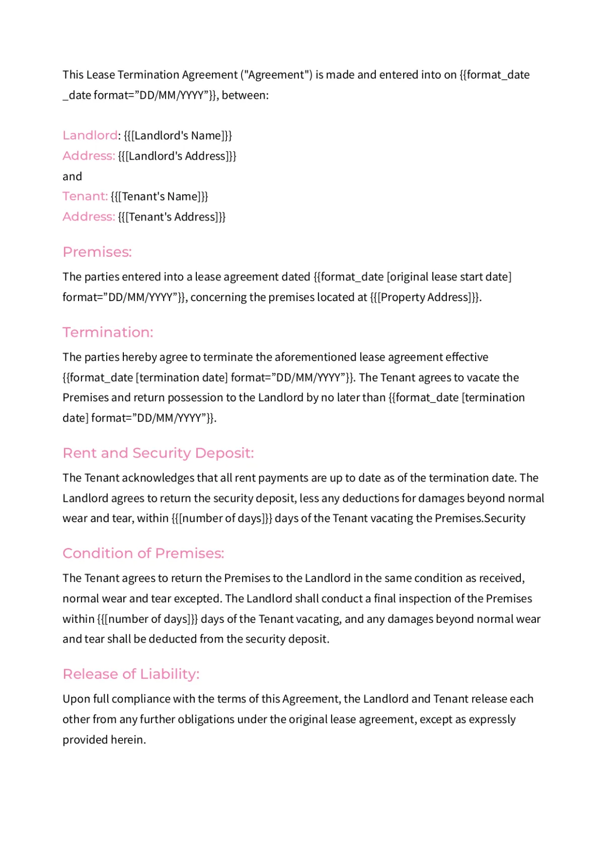 Create custom agreements