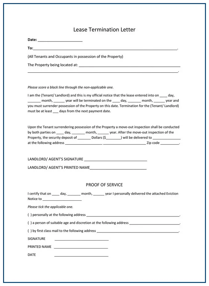 Template with sample