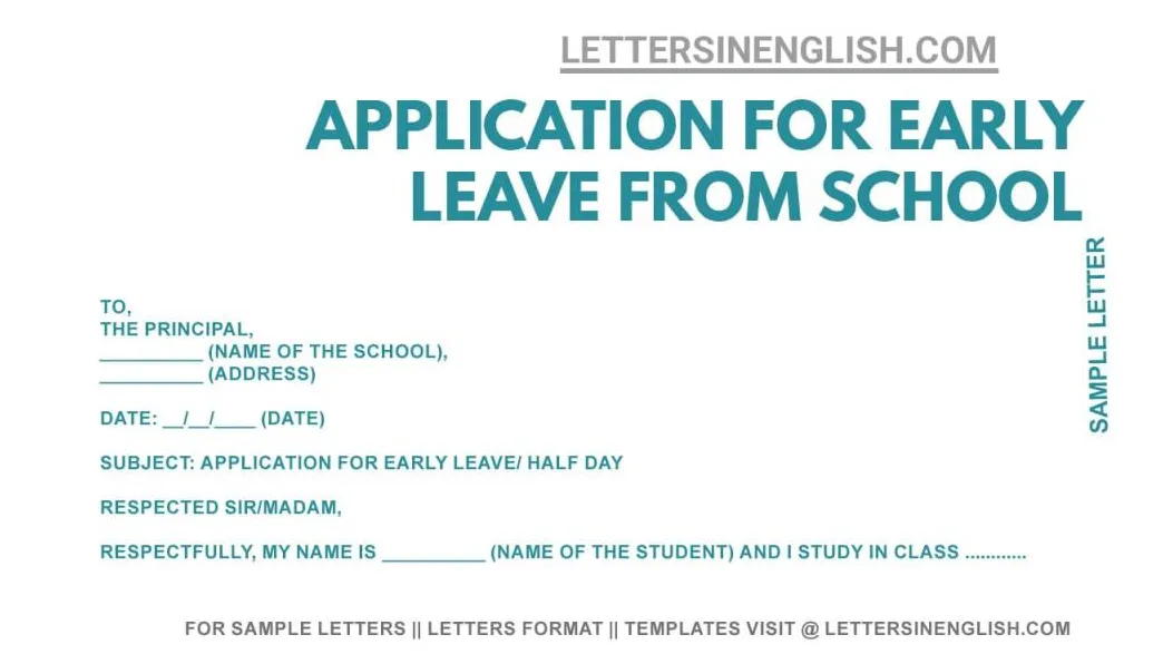 College Leave Application - Sample Leave Application for College