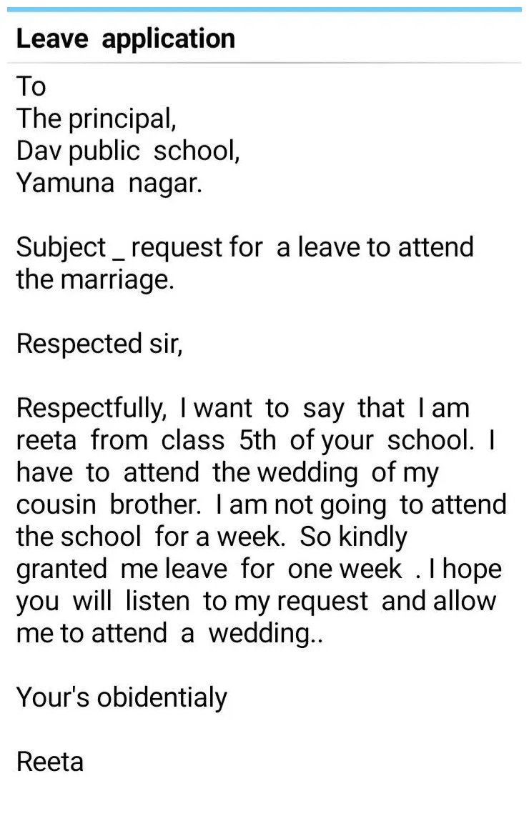 Leave application – Artofit