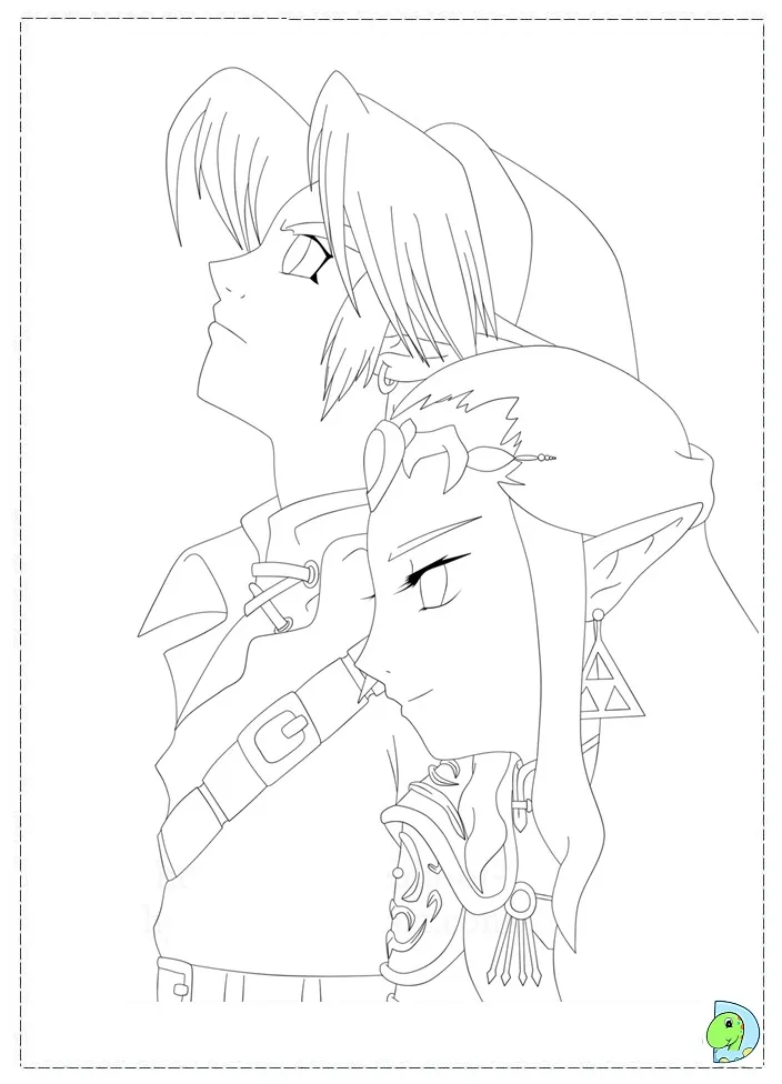 The Legend of Zelda Coloring page- DinoKids.org