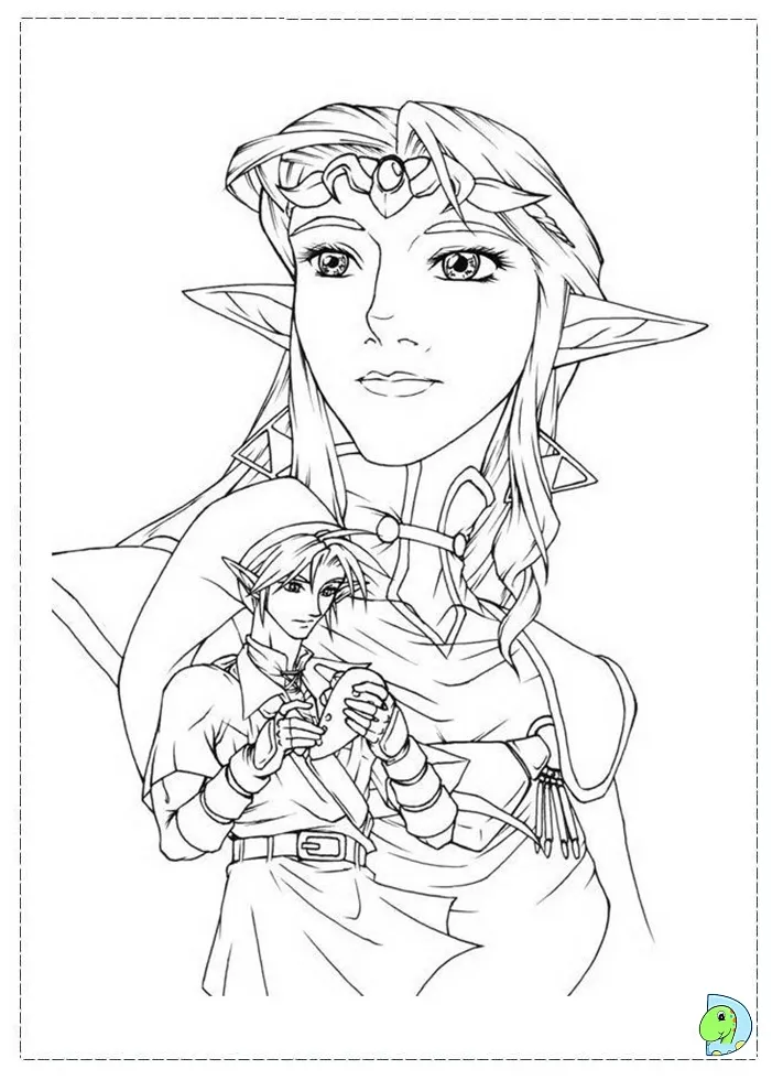 The Legend of Zelda Coloring page- DinoKids.org