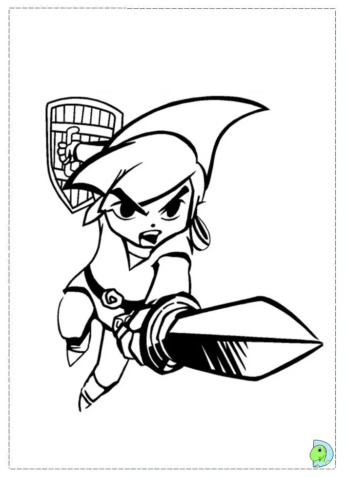 The Legend of Zelda Coloring page- DinoKids.org