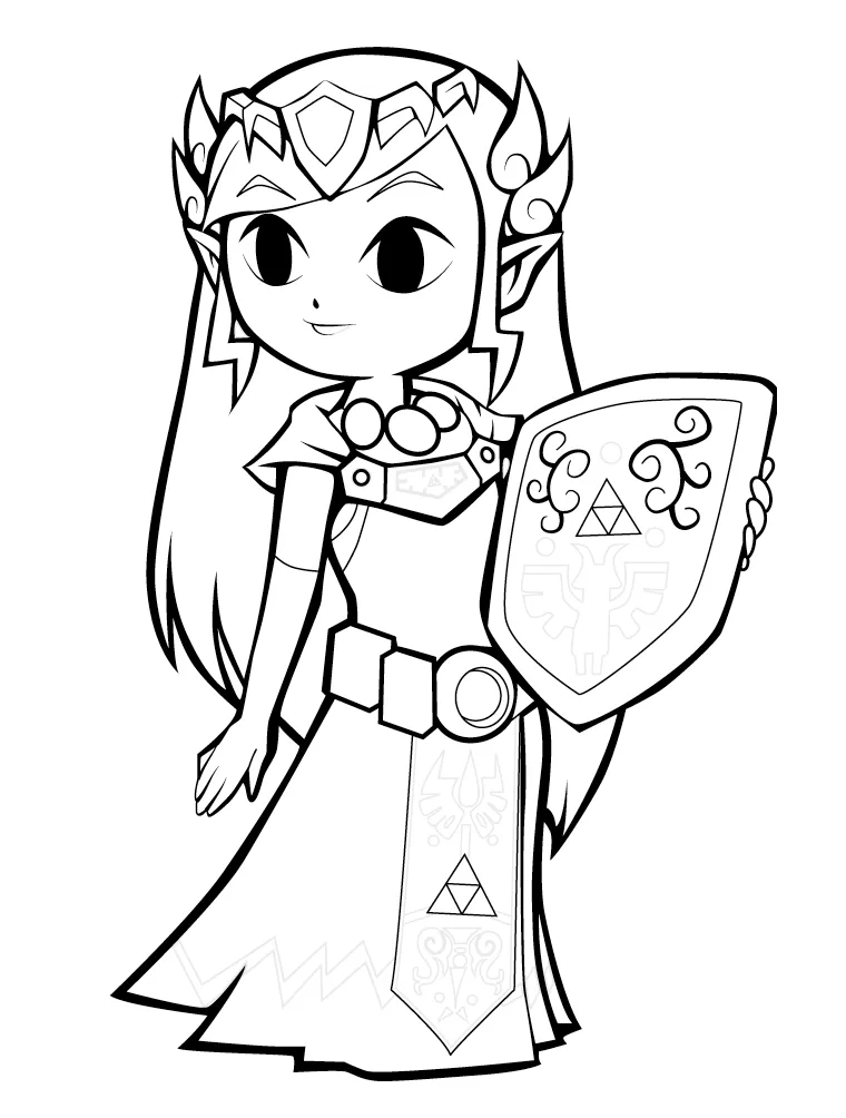 The Legend Of Zelda Coloring Pages - Free Printable Coloring Pages for Kids