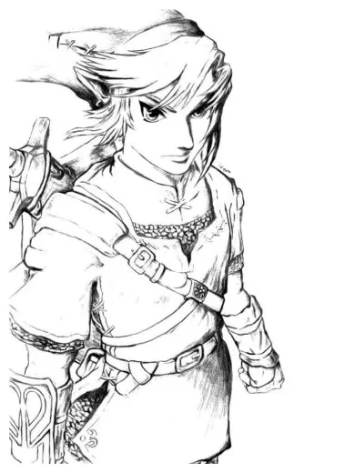 Legend Zelda Coloring Page » Turkau