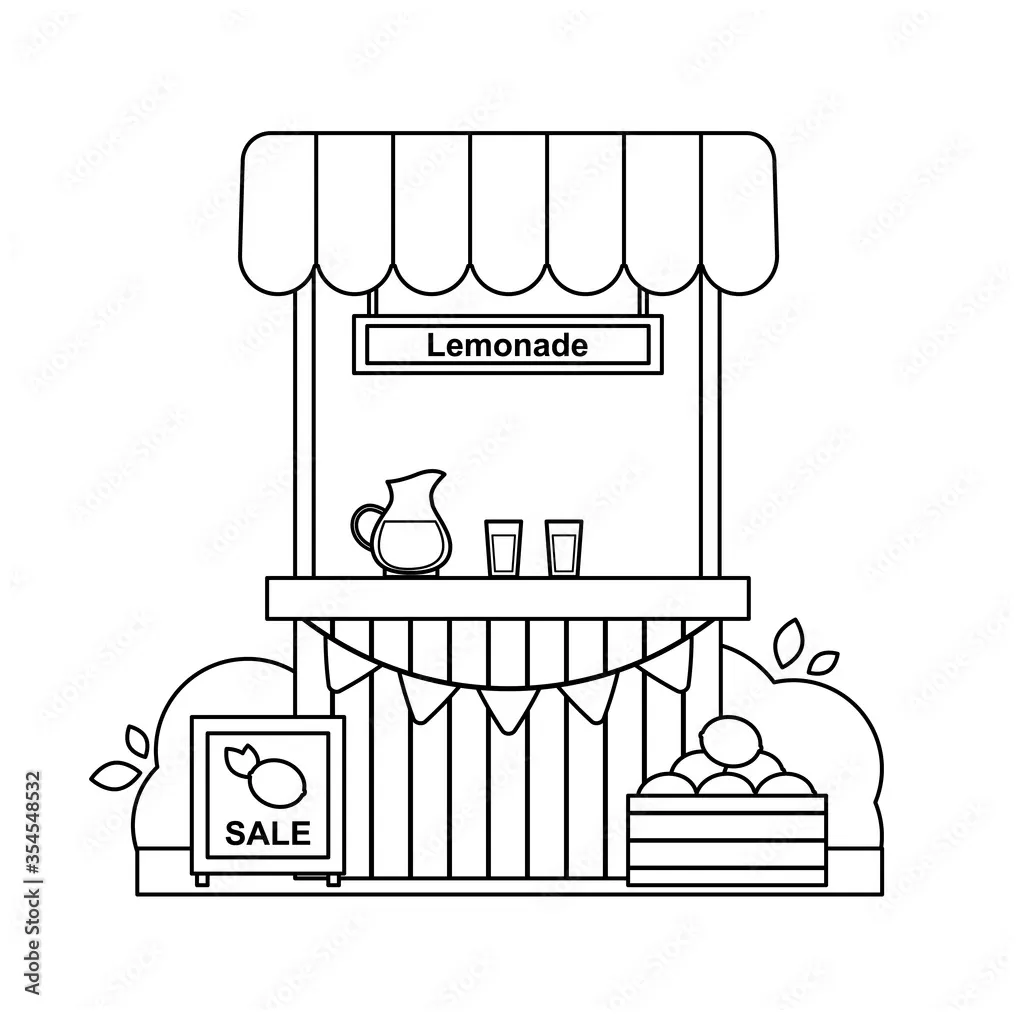 Coloring Pages Lemonade Stand [2025]