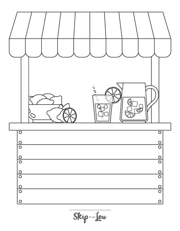 Coloring Pages Lemonade Stand [2025]