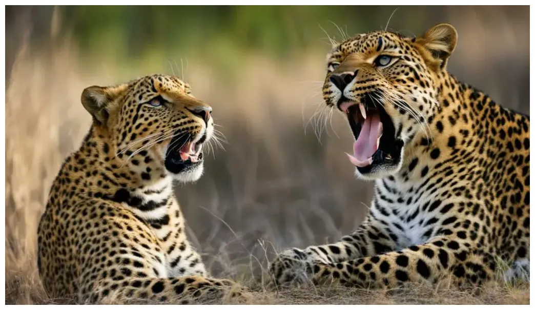 What sounds and communication methods do leopards use?