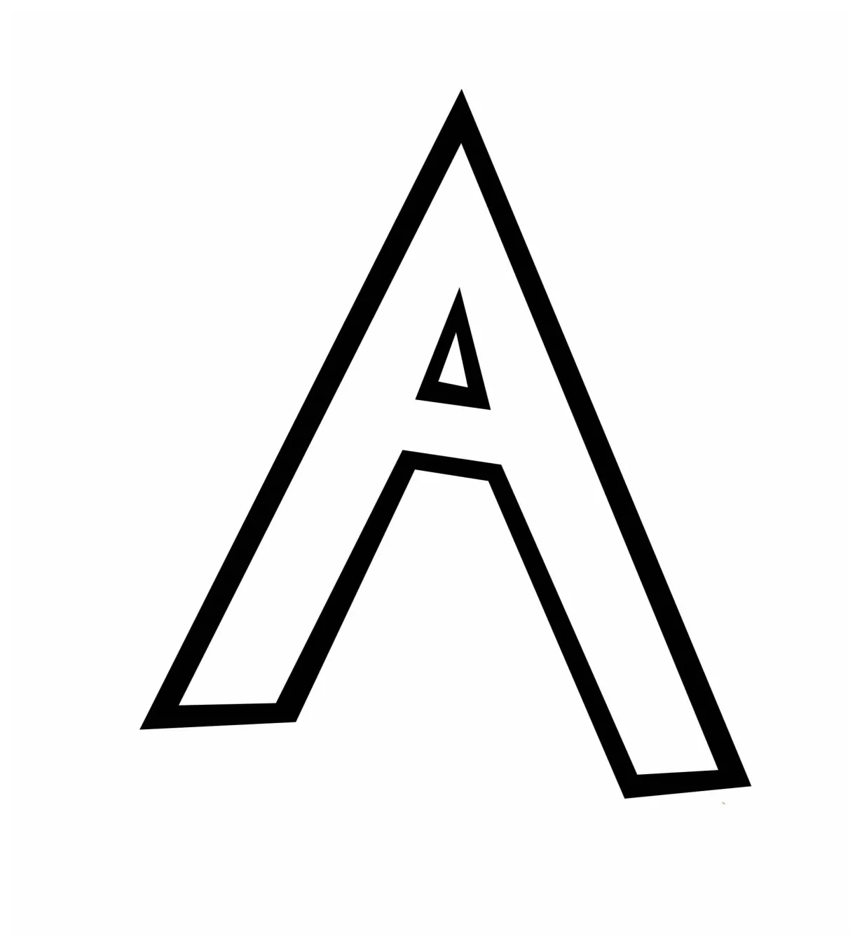 Alphabet & letter coloring pages coloringlib printable coloring page