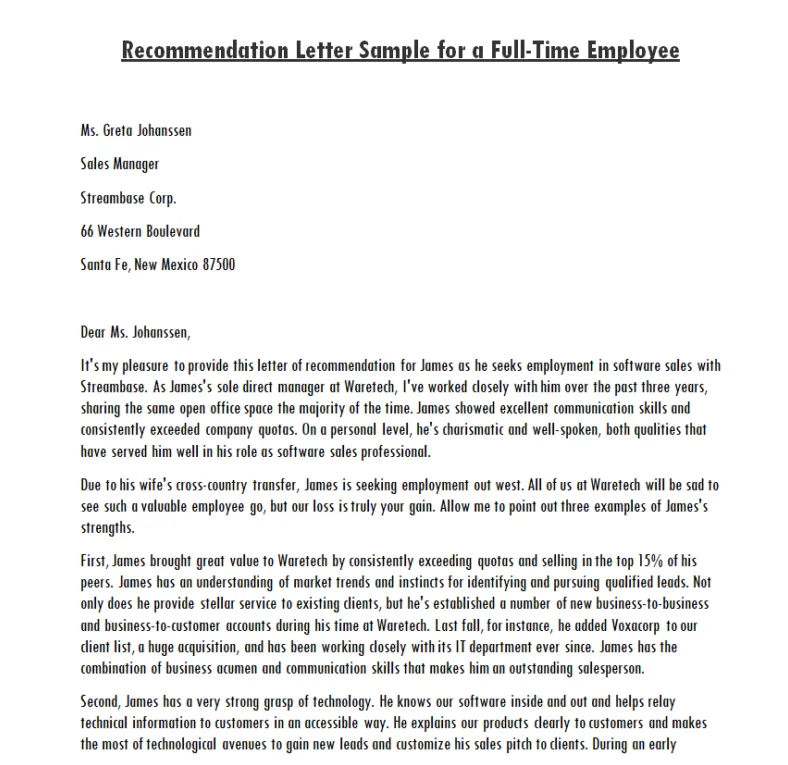 37+ free employee recommendation letter samples day to day email
