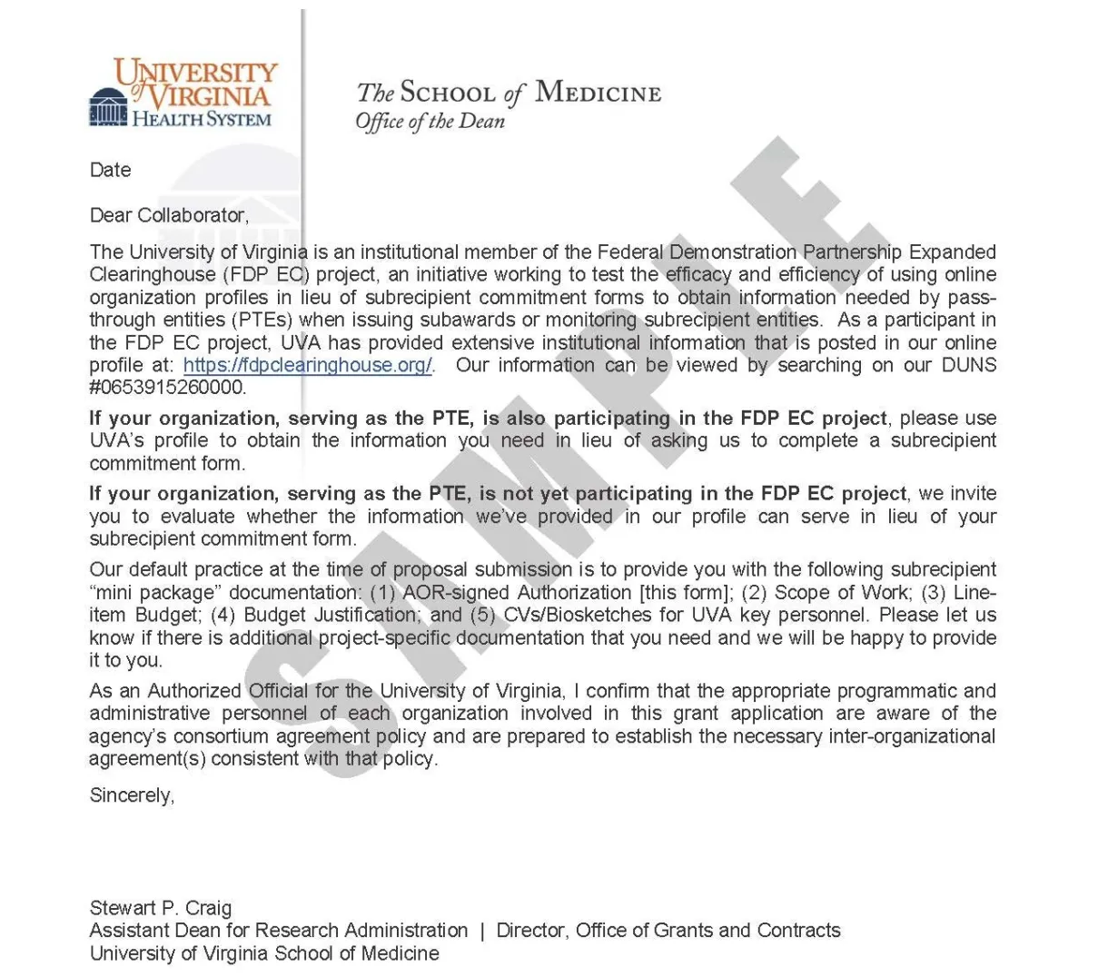 Letter of support grant collection letter template collection s