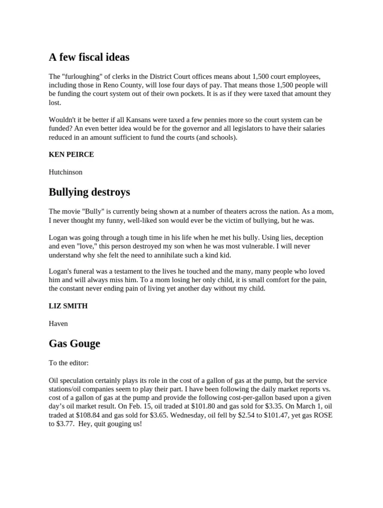 Sample letter to the editor pdf taxes government finances