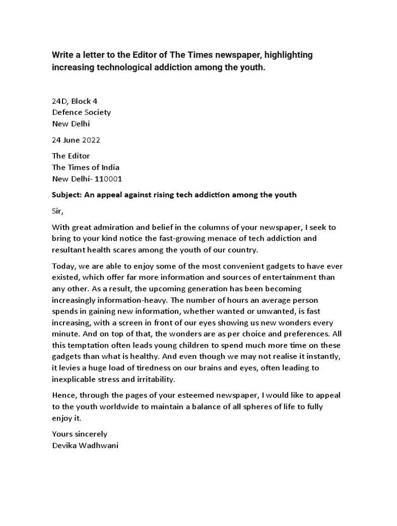 Sample letter to the editor pdf