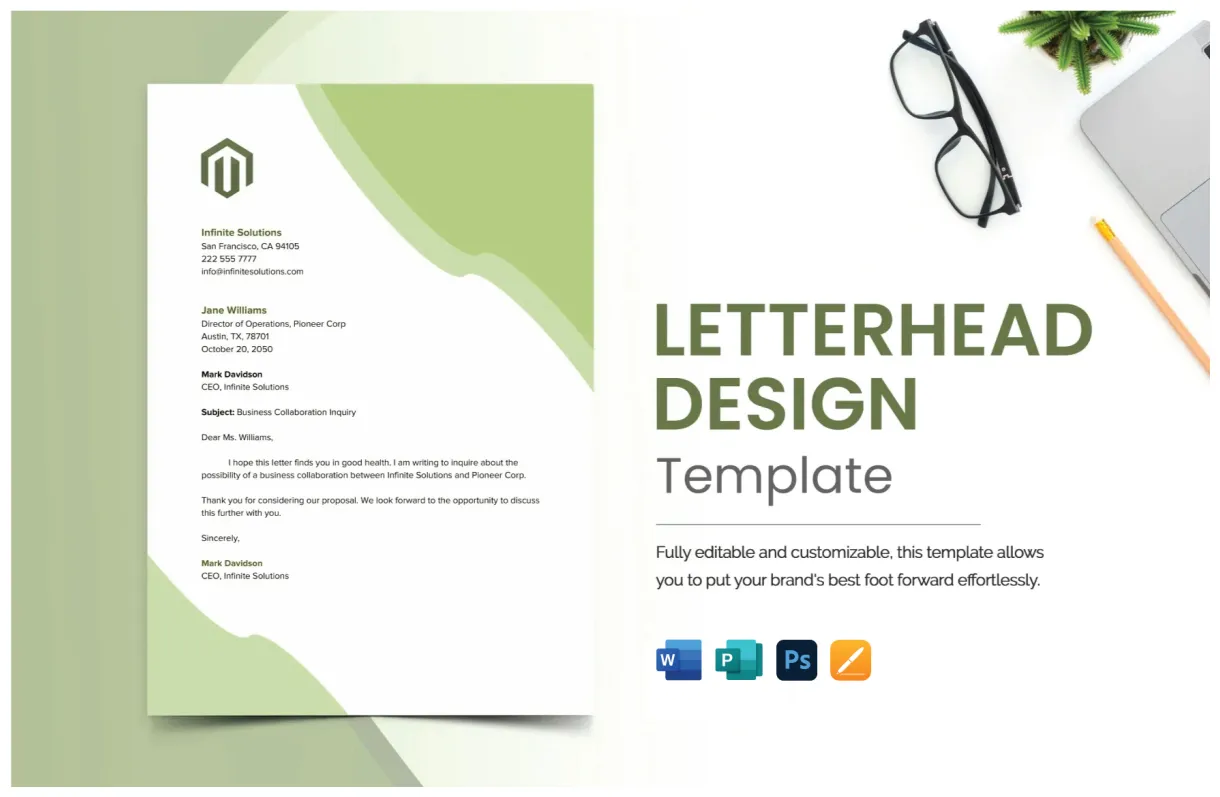 Blank in google docs, word, pdf, illustrator, psd