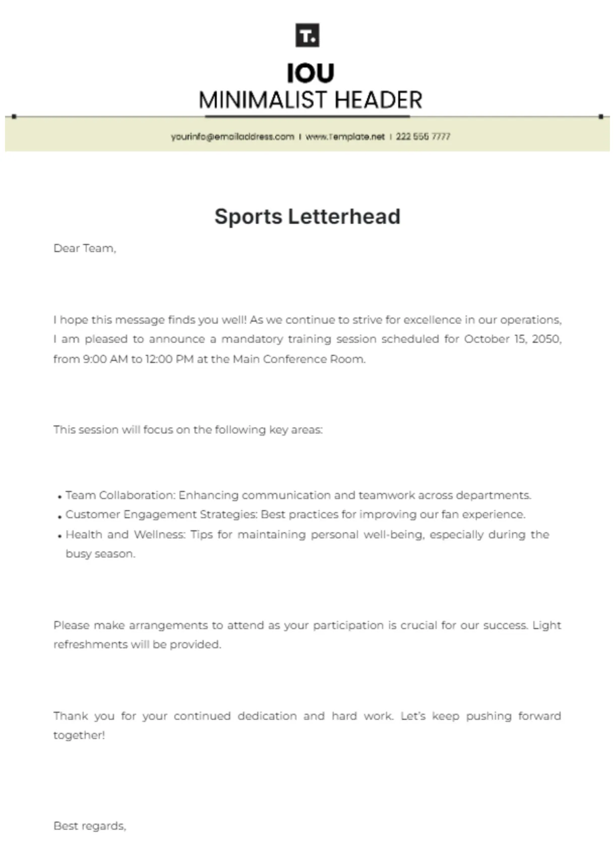 Free Creative Letterhead Template to Edit Online