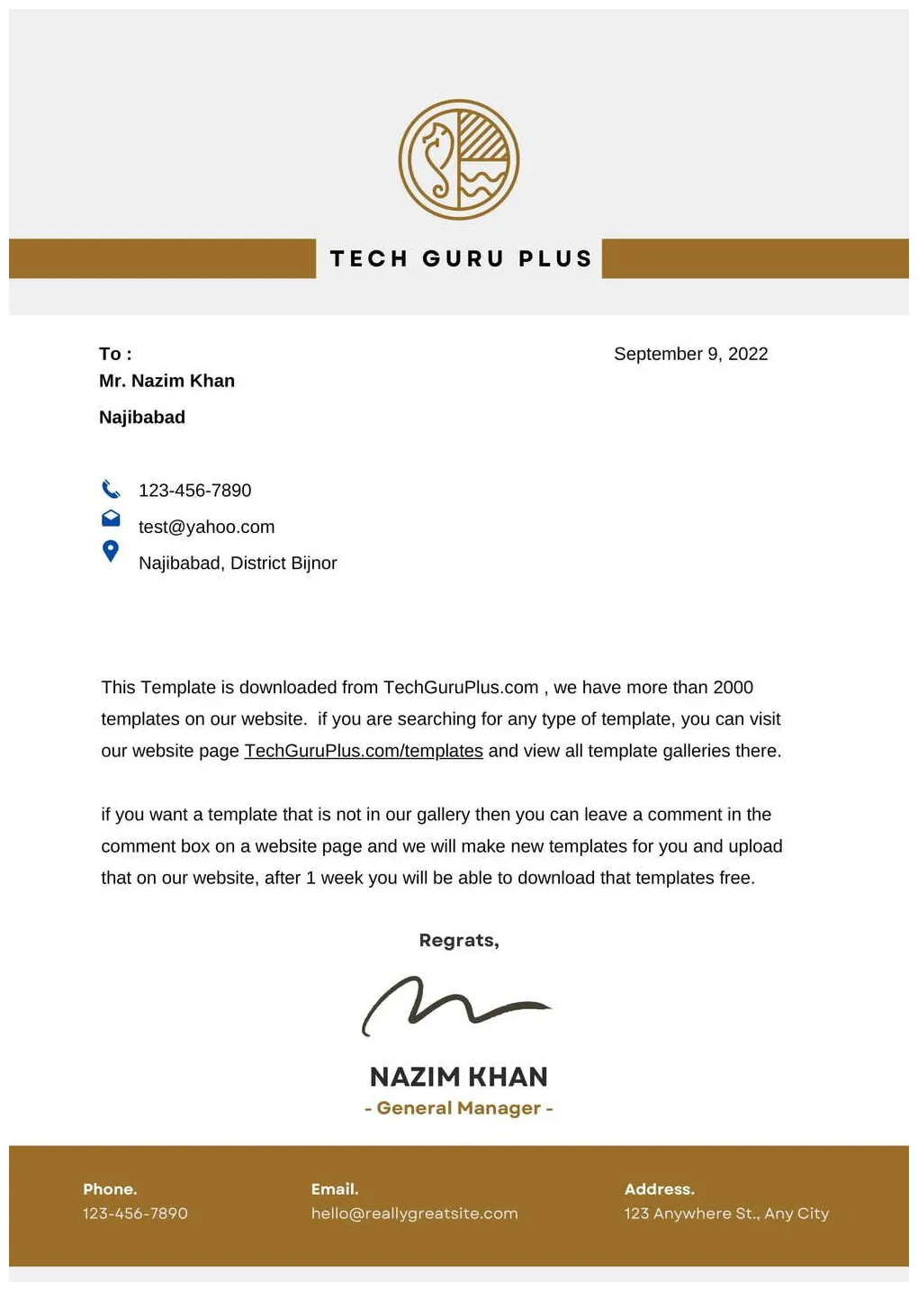 Business letter format template with letterhead infoupdate printable coloring page