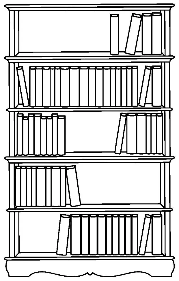 Bookshelf, bookshelf picture coloring pages bookshelf picture coloring