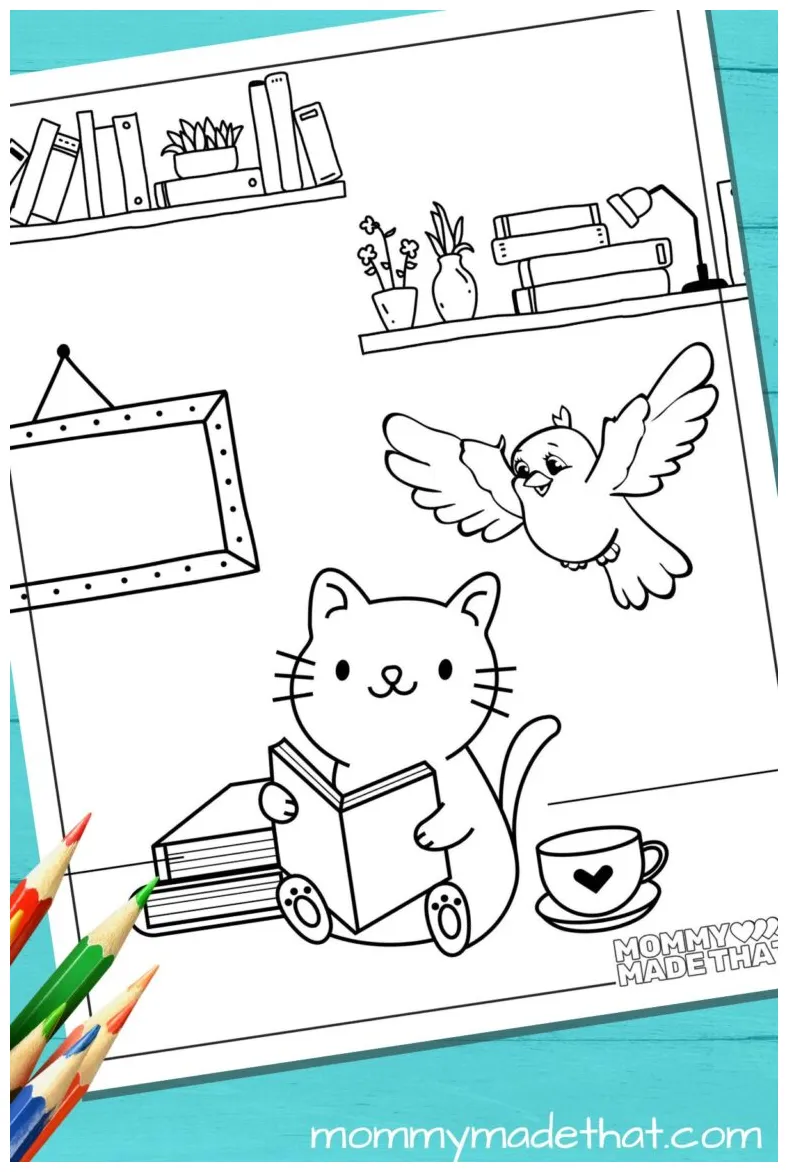 S free coloring sheets that encourage reading!