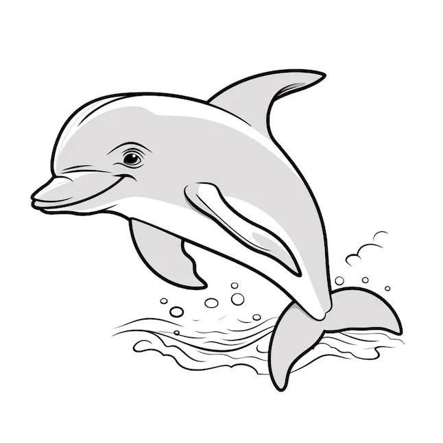Premium ai marine life coloring page