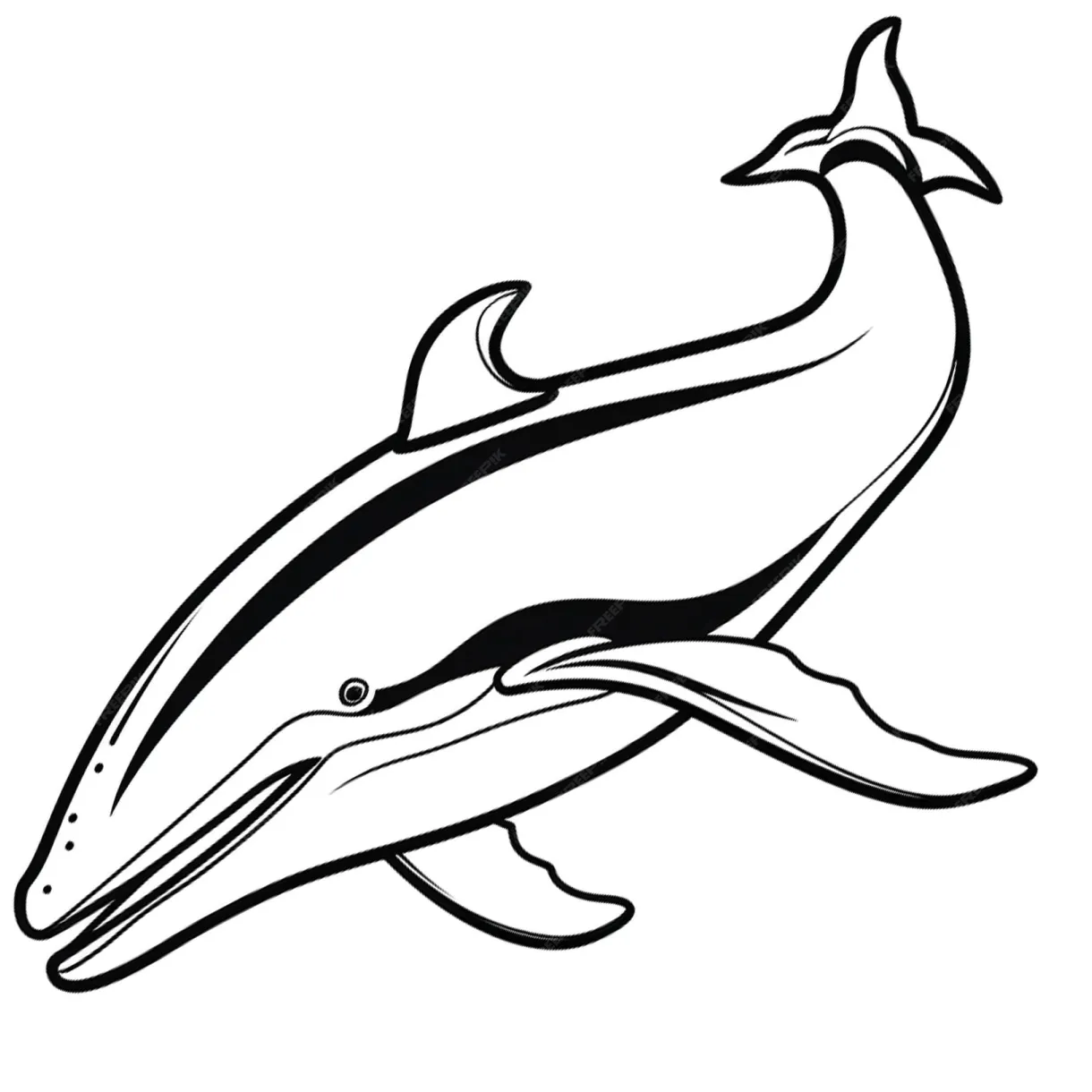 Premium ai marine life coloring page