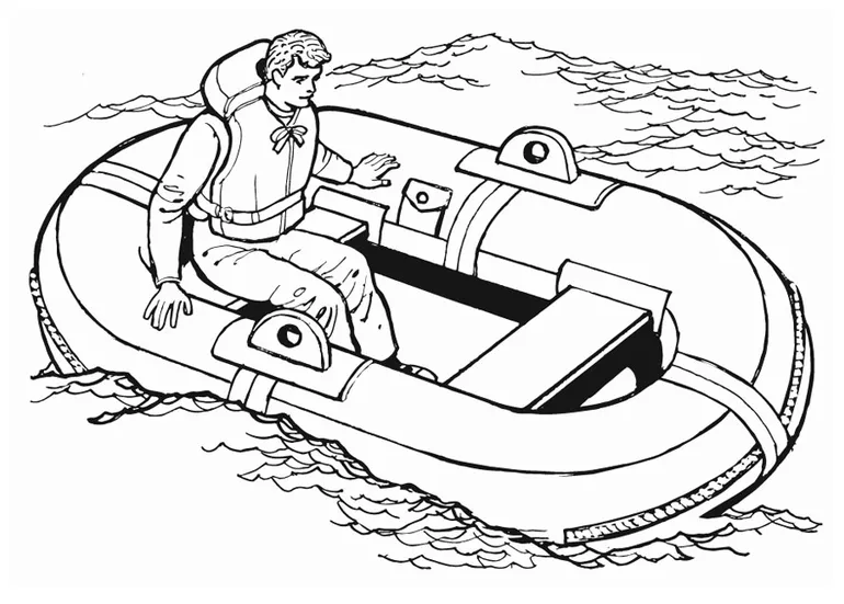 Coloring page lifeboat free printables img 13221
