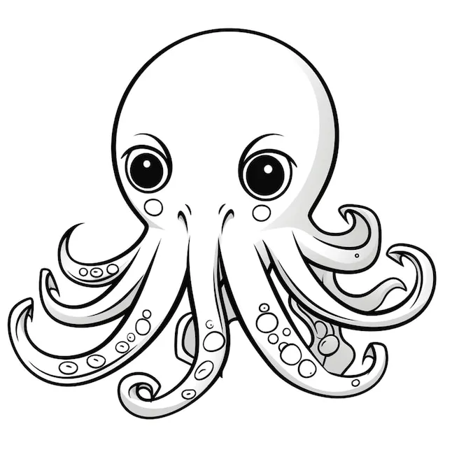 Premium ai marine life coloring page