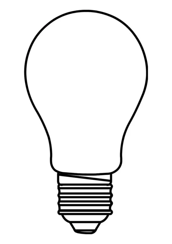 Light bulb coloring page printable coloring page
