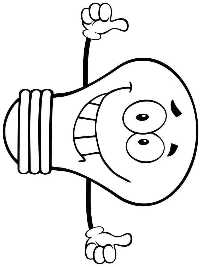 Important invention light bulb coloring pages download